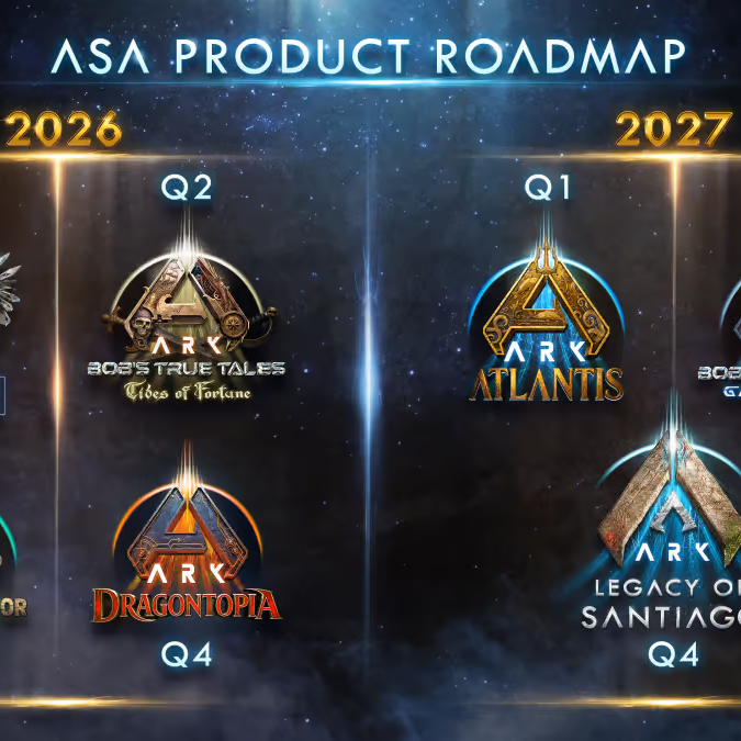 Roadmap des produits ASA pour 2026-2027 avec quatre projets clés.